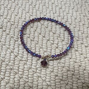 ❤️ 5/$25 Elegant Purple Crystal Bracelet